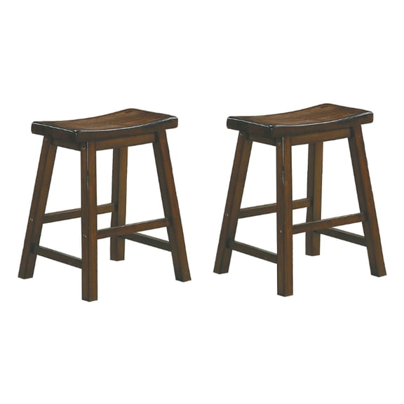 Homelegance Saddleback Collection 18 Inch Bar or Counter Stool, Set of 2