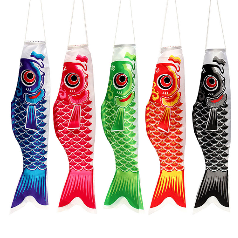 Japanese Carp Flag Tassel Carp Banners Windsock Sailfish Colorful Fish