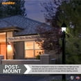 thumbnail image 5 of Sunlite 41322-SU Post Mount Carriage Lamp Fixture, Medium Base (E26) Socket, Mounts on 3" Post (Not Included), UL Listed, Black Finish, 5 of 6