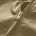 thumbnail image 5 of Men Half Zip Hooded Windbreaker, Drawstring Hood Pullover Jacket with Big Front Pocket, Lightweight Loose Casual Windproof Coat Green XL(XL), 5 of 9