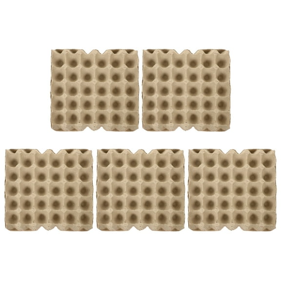 5 Pcs Egg Tray Eggs Reusable Protective Case Empty Carton Fridge Organizer Large Container