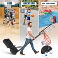thumbnail image 5 of Portable Basketball Hoop Outdoor, SEGMART 3.3Ft-10Ft Height Adjustable Swimming Pool Basketball Hoop Goal System with PE Backboard for Kids Youth Adults Play in Backyard/Courts/Indoor, 5 of 11