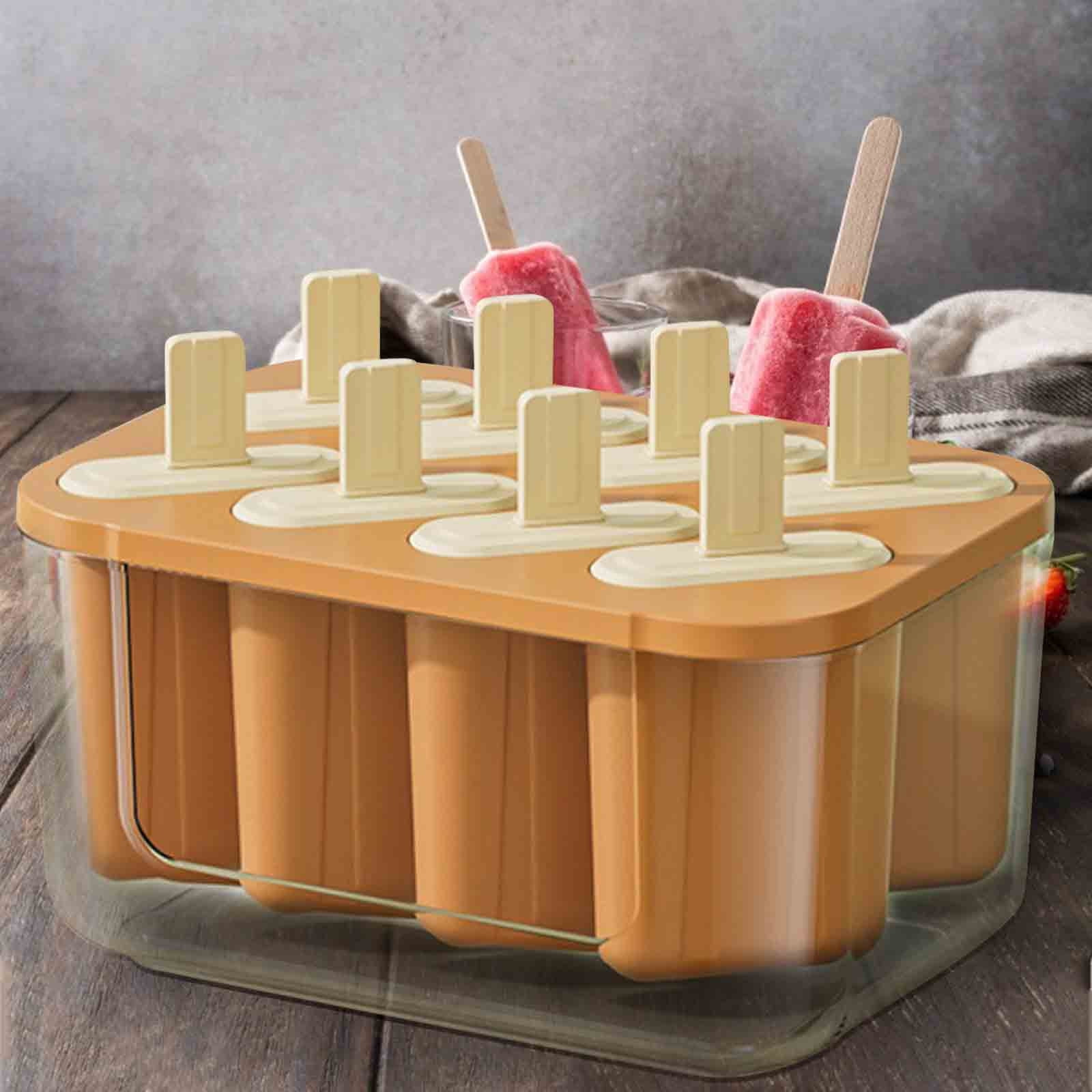 Tunhigl Sales Silica Gel Ice Tray Film with 22-cell Ice Box with Lid Food-grade Ice Maker Home Ice-cream Popsicle