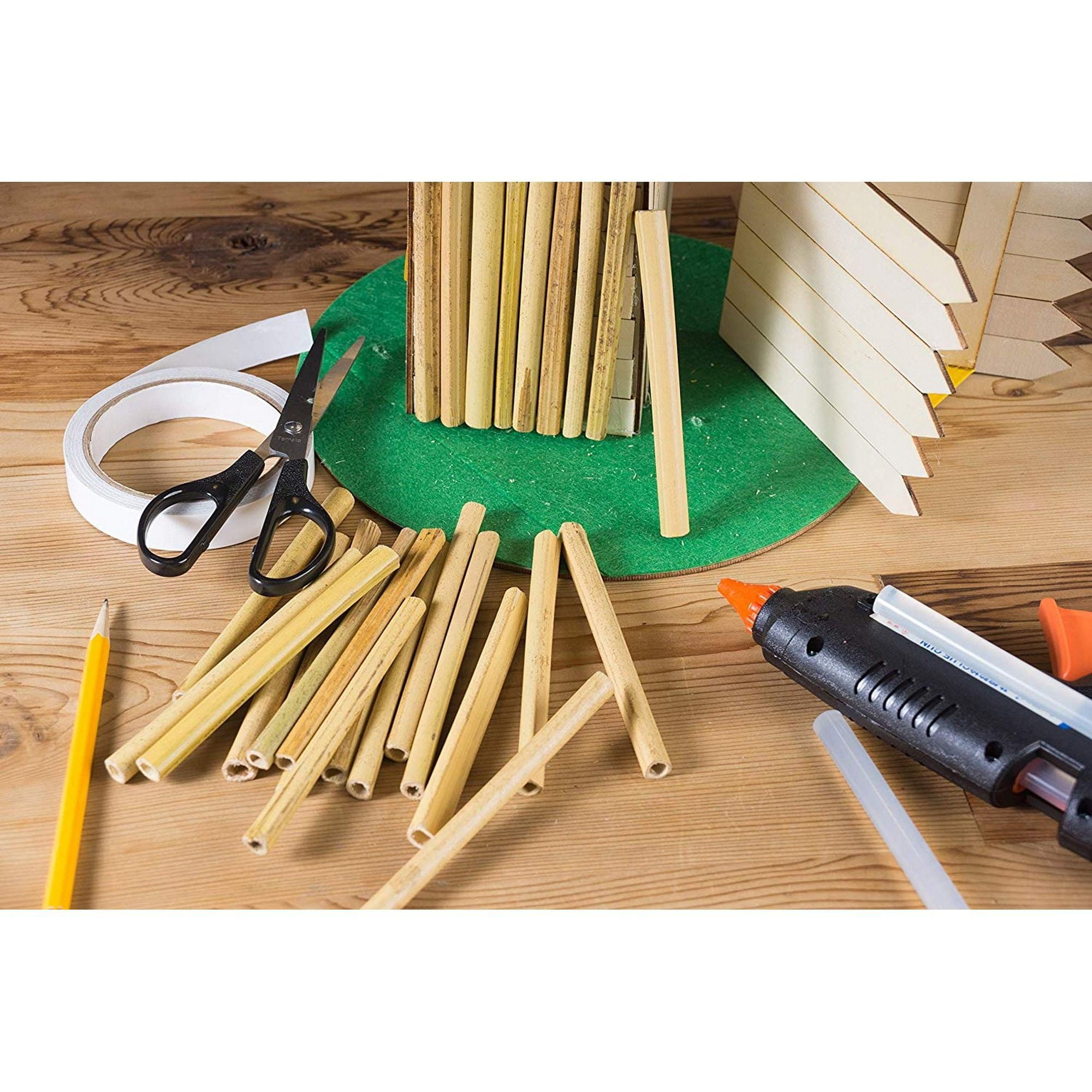 Details about  / 60pcs Natural Bamboo Sticks Wood Craft Sticks Extra Long Sticks for Crafting
