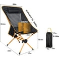 thumbnail image 2 of Camping Backpacking Chair Portable Folding Chairs with Carry Bag for Adults Hiking Camping Picnic, 2 of 10