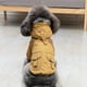 thumbnail image 2 of Traje de invierno caliente del perro con el collar de doble capa de lana del mono del animal doméstico para Teddy y perros pequeños, 2 of 5