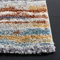thumbnail image 3 of SAFAVIEH Berber Jaslyn Abstract Shag Area Rug, 8' x 10', Blue Rust/Ivory, 3 of 8
