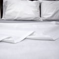 thumbnail image 6 of Pacific Linens 200 Thread Count White Cotton Blend Polyester Flat Sheet King Size, 6 of 7