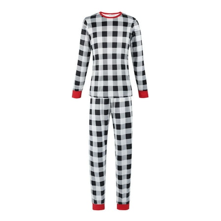 

Christmas Pajamas for Family Christmas Pjs Matching Sets Classic Xmas Plaid Print Sleepwear for Womens Mens Teens 2022 Gifts
