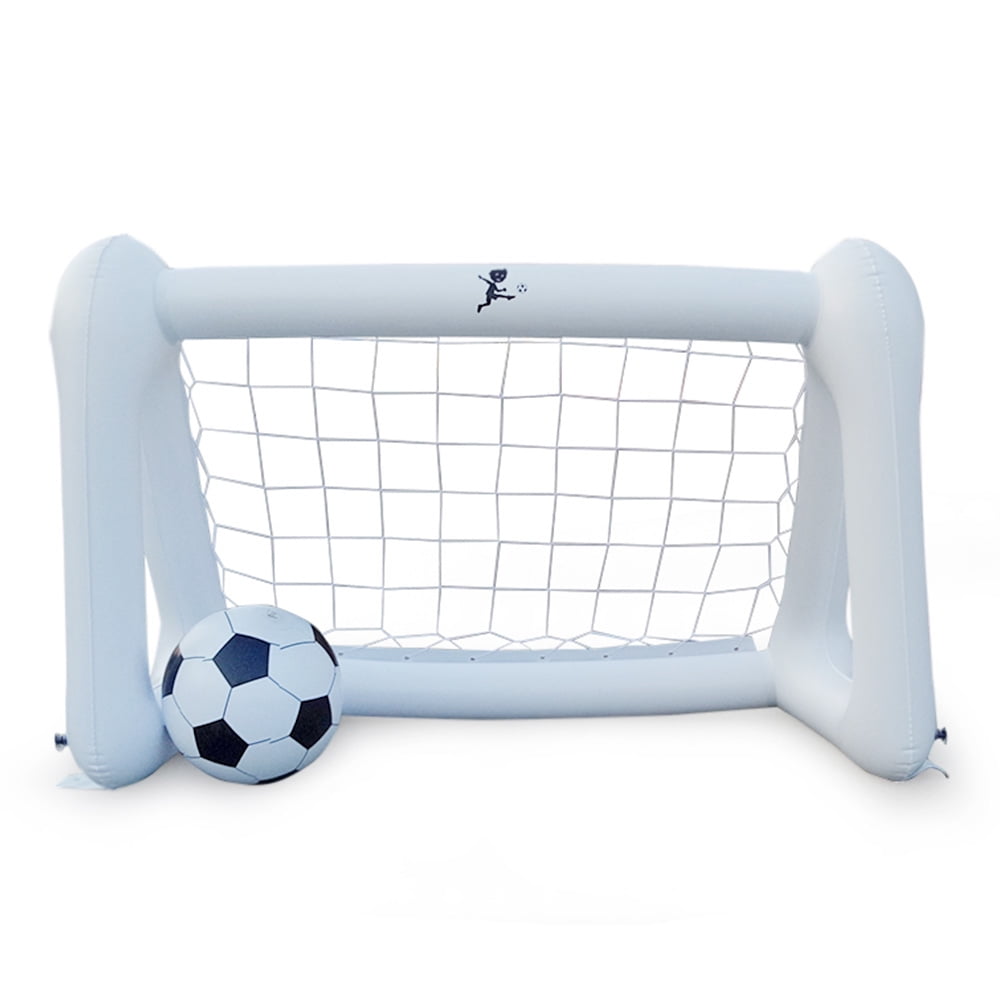 Inflatable Soccer Goal PVC Footable Net Parents Children Playing Ball
