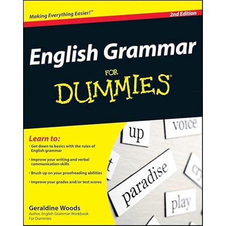 Pre-Owned English Grammar For Dummies (Paperback) 0470546646 9780470546642
