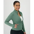 thumbnail image 4 of Hanes Moves Women's Studio Jacket Herbal Olive Green S, 4 of 7