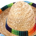thumbnail image 2 of Sombrero mexicano para fiesta de carnaval, sombrero festivo, sombrero mexicano pequeño, sombrero de fiesta con correa para la barbilla, 2 of 8