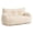 Off-White, variant on 2-Person Foam Filled Bean Bag Chair, Plush Corduroy Lazy Sofa