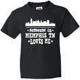 thumbnail image 3 of Inktastic Memphis Tennessee Someone Loves Me Skyline Youth T-Shirt, 3 of 5