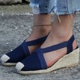 thumbnail image 4 of Mujeres Empalme Grueso Inferior Talón inclinado Cómodo Cabeza redonda Zapatos casuales de tela Wmkox8yii sa2788, 4 of 8