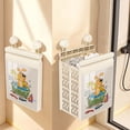thumbnail image 4 of Foldable Bathroom Storage Organizer for Shower and Tub Space Saving Hanging Design to Hold Towels Grooming and Clothes in Compact Easy to Clean Home Solution, 4 of 5
