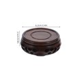 thumbnail image 2 of TEHAUX Fish Bowl Round Pedestal Wooden Construction 1Pcs Ideal Base For Homeowners Interior Design, 2 of 6