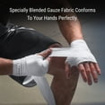 thumbnail image 3 of Hayabusa Gauze Boxing Hand Wraps for men and women starter thumb with loop hook & loop closure- White, 180 Inches, 3 of 6