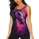 thumbnail image 1 of Fotbe Watercolor Painting White Horse Blusas Sin Mangas para Mujer – Estilo Casual, Corte Suelto, Slim-Fit, Cuello Redondo Deportivo, Tops de Verano para Gimnasio y Yoga-XX-Large, 1 of 7
