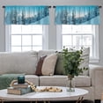 thumbnail image 5 of LALILO Kitchen Curtain Valance Watercolor Home Plants Rod Pocket Window Curtain 52"x 18" Set of 2, 5 of 7