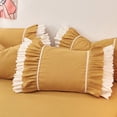 thumbnail image 2 of Fundas de almohada de encaje con volantes de princesa, ropa de cama, funda de almohada, decoración de dormitorio, rosa, amarillo, rojo, 1 pieza, 2 of 5