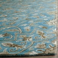 thumbnail image 4 of SAFAVIEH Bella Kade Floral Medallion Wool Area Rug, Blue/Taupe, 8' x 10', 4 of 12