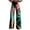 Black, variant on Women's Wide Leg Pants 2025 New Summer Flower Wide Leg Pants Lightweight And Loose Casual Colorful Pants Imitation Jeans Office Slacks