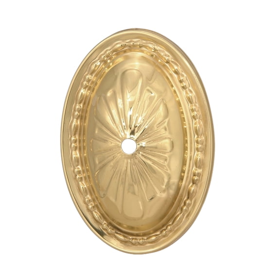 B&P Lamp® Embossed Brass Back Plate