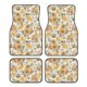thumbnail image 1 of Balery Hippie Bee Honeycomb Juego de 4 Alfombrillas para Auto, Revestimientos de Caucho Resistente, Diseño Antideslizante, 1 of 7