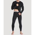 thumbnail image 2 of Calzoncillos largos WEERTI para hombre con forro polar, color negro, 2 of 7