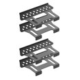 thumbnail image 1 of 2 juegos de licencia de Pedal para piezas de actualización de bricolaje Axial SCX10 D90 crawler Hugo RC Car Pie Pedal, 1 of 9