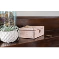 thumbnail image 6 of 6" Plush Pink and Green Distressed Rectangular "Daughter" Printed Musical Box, 6 of 6