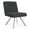 Adler Nocturnal, variant on Willow Lounge Reception Armless Swivel Guest Chair / Silver Steel / Navy Blue