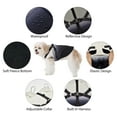 thumbnail image 6 of Dog Winter Coat, Pet Warm Jacket with Reflective Adjustable Harness, Waterproof Windproof Dog Vest Winter Coat with Zipper for Small Medium Large Dogs,Dark Grey,L, 6 of 7