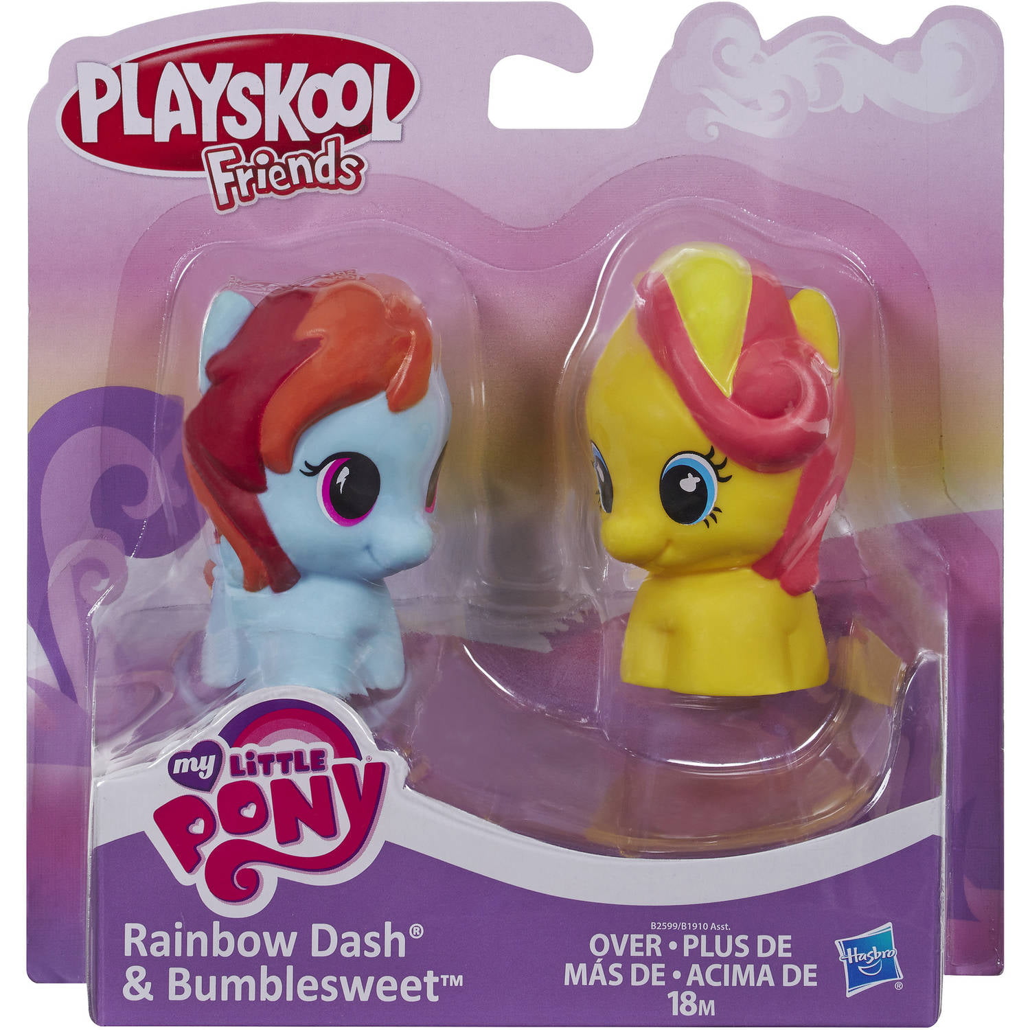 Playskool Friends My Little Pony Figure 2 Pack Rainbow Dash & Bumblesweet New 