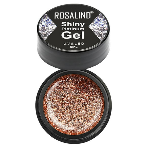 Esmalte de uñas de gel, brillo brillante, pintura de platino brillo Bling Bling Oro Yuyangstore Pegamento De Gel De Uñas
