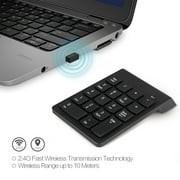 Wireless Number Pad, TSV Numeric Keypad Numpad, 18 Keys Financial Accounting Number Keyboard Extension for Data Entry in Excel for Laptop, PC, Desktop, Surface Pro, Notebook