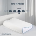 thumbnail image 3 of Almohada Ortopédica Cervical Memory Foam King Size Espuma Viscoelástica Colordreams blanco, 3 of 8