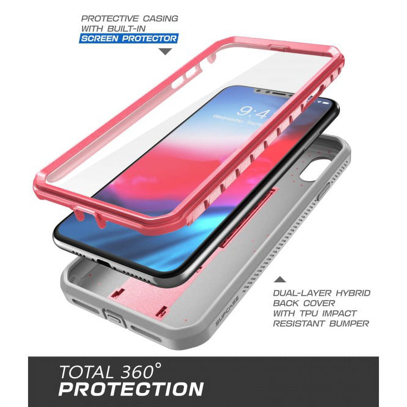 iPhone XS Case, iPhone X case, SUPCASE [Unicorn Beetle Pro Series] Full-Body Rugged Holster Case with Built-In Screen Protector for iPhone X 2017 & iPhone XS 5.8 inch 2018 Release