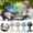 Pink, variant on Battery Operated Stroller Fan,Portable Stroller Fan,USB Rechargeable Flexible Tripod Clip On Fan,for Car Seat Wagon Crib Bike Treadmill