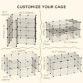 thumbnail image 4 of PawHut  Rabbit Cage 36 Panels DIY Pet Playpen Small Animal Cage, 4 of 10