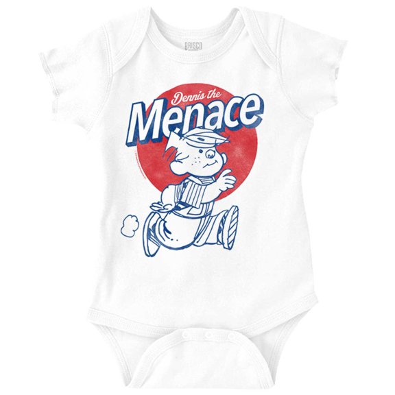 Vintage Dennis The Menace Sketch Romper Boys or Girls Infant Baby Brisco Brands 18M