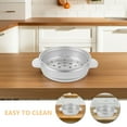 thumbnail image 3 of PTOOTP Dumpling Steamer Basket, Efficient Silver Aluminum for Home, Versatile Strainer, 3 of 8