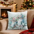 thumbnail image 4 of Under $5 Christmas Throw Pillow Covers Christmas Pillow Cover Sofa Decoration Pillow Cushion Cover Cushion Covers for Couch Sofa Bed, Soft and Breathable Indoor Home Decoration 18x18", 4 of 7