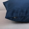 thumbnail image 3 of Phantoscope Soft Silky Velvet Throw Pillow Covers 20x20 Inch Set of 2 Decorative Cushion Covers for Couch Sofa Bedroom Living Room, Pillow Cases Only, Navy Blue, 3 of 10