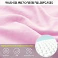 thumbnail image 3 of PiccoCasa Washed Microfiber Body Pillowcases Soft Envelope Light Pink 20"x60", 3 of 7