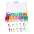 thumbnail image 2 of 110 Pieces Knitting Crochet Locking Markers Needle Clip Counter 10 Colors (Color Randomly) / DIY Colored Plastic Marking Pins 120PC, 2 of 6