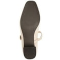 thumbnail image 5 of Journee Signature Womens Genuine Leather Ellsy Mary Jane Low Stacked Heel Square Toe Pumps, 5 of 9