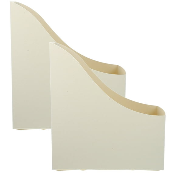 2 Pcs Book Shelves Files Books Holders Book Bins Magazine Organizer Desktop File Rack Bookshelf Magazine Pp Student Use